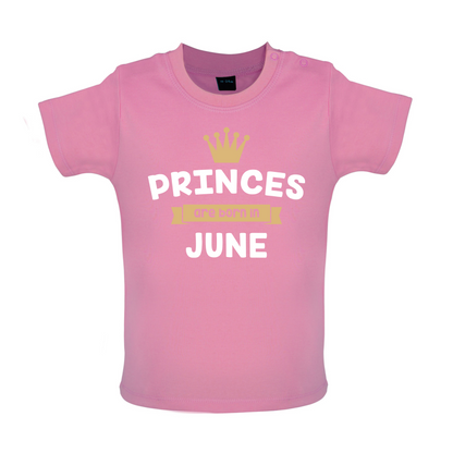 Princes Are Born In June Baby T Shirt