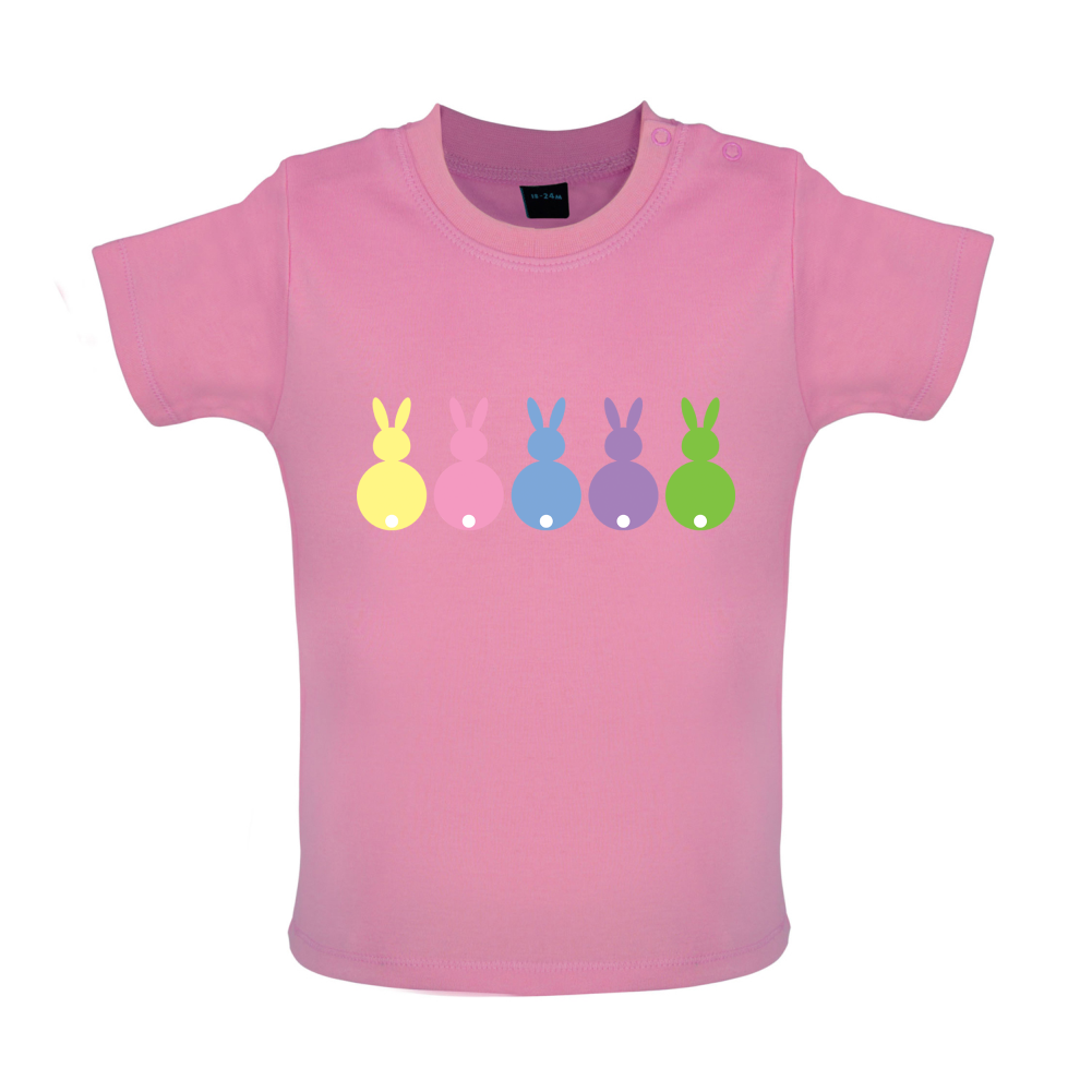 Multi Colour Easter Bunny's Baby T Shirt