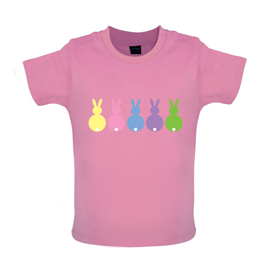 Multi Colour Easter Bunny's Baby T Shirt
