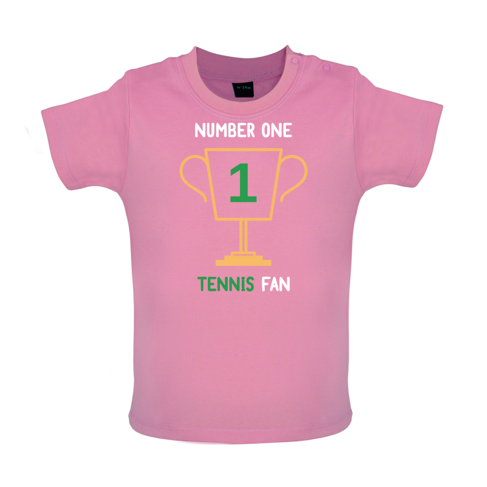 Number 1 Tennis Fan Baby T Shirt
