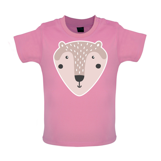 Smiley Face Mr Bear Baby T Shirt