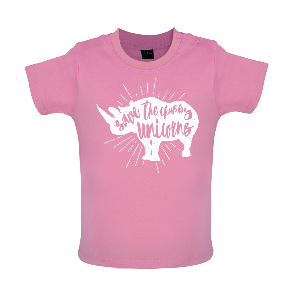 Chubby Unicorns Baby T Shirt