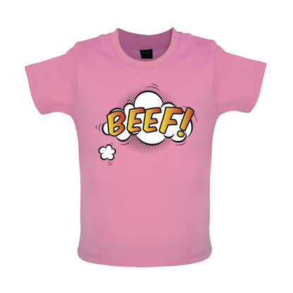 BEEF Word Art Baby T Shirt