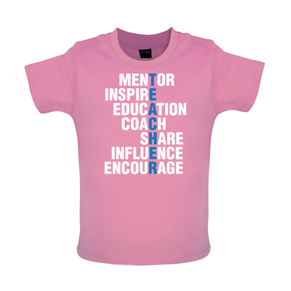 Teacher Quote Baby T Shirt
