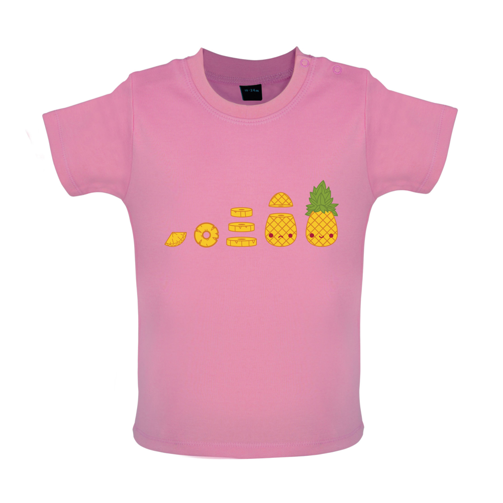 Evolution Of Pineapple Baby T Shirt