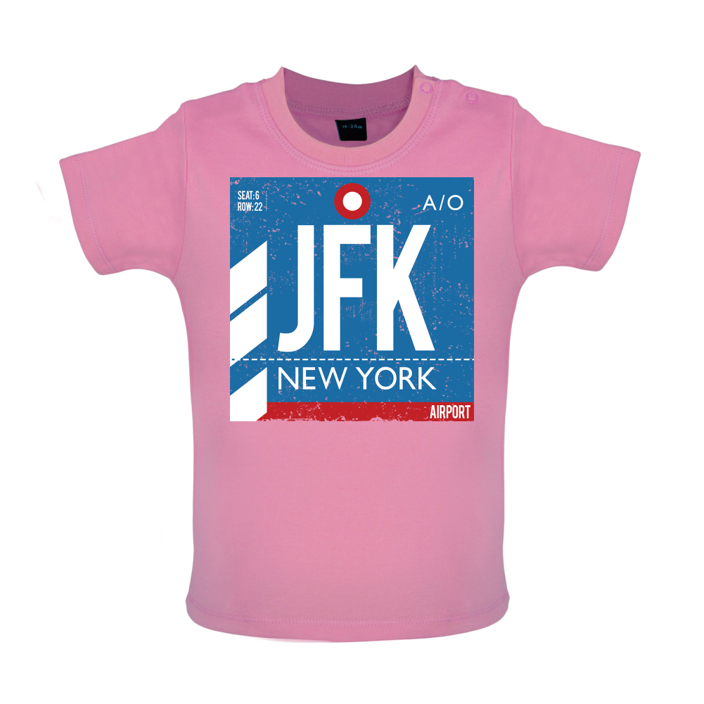 New York Airport Baby T Shirt