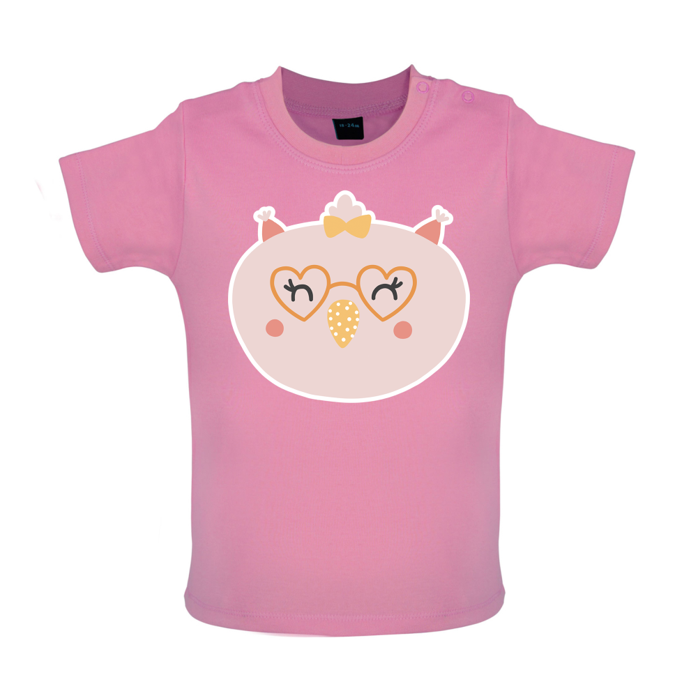 Smiley Face Chick Baby T Shirt