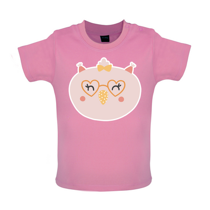 Smiley Face Chick Baby T Shirt