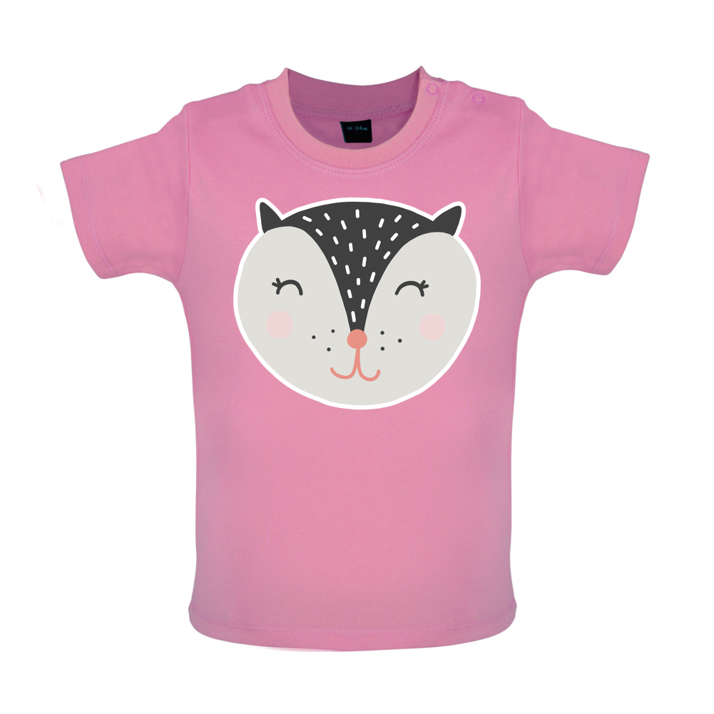 Smiley Face Badger Mrs T Shirt
