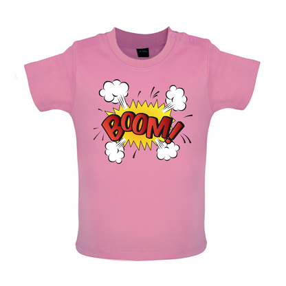 BOOM! Word Art Baby T Shirt