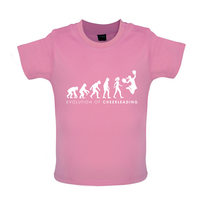 Evolution Of Woman Cheerleading Baby T Shirt