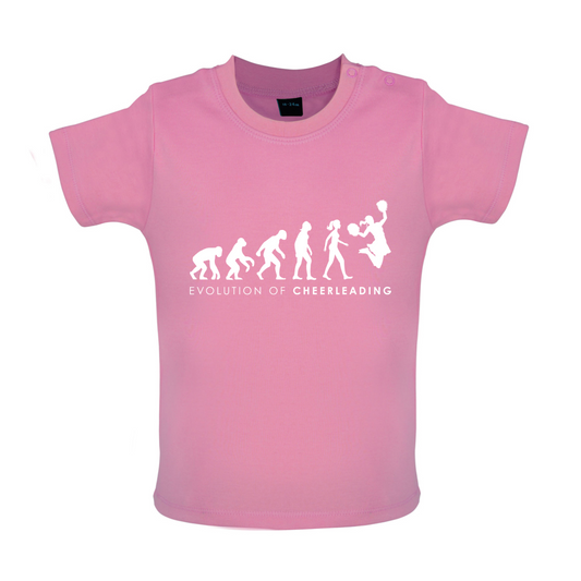 Evolution Of Woman Cheerleading Baby T Shirt