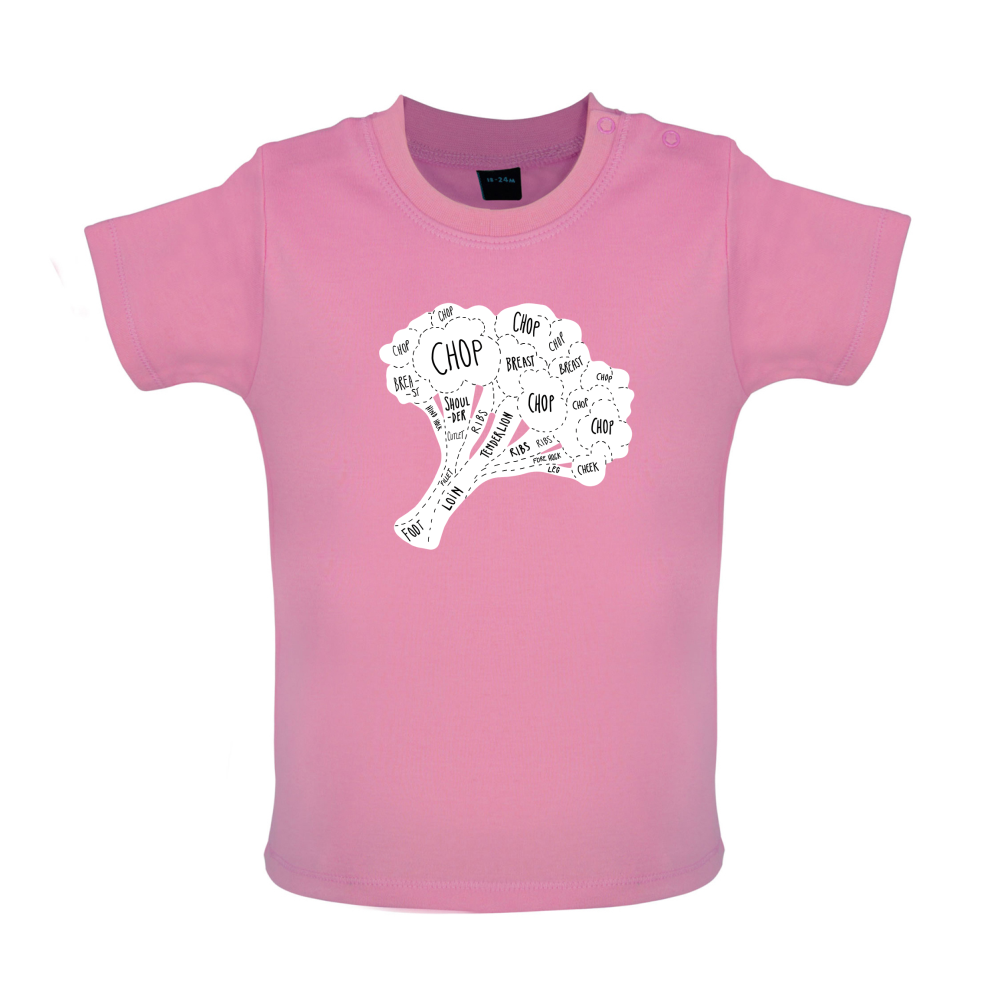 Butcher Broccoli Diagram Baby T Shirt