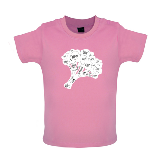 Butcher Broccoli Diagram Baby T Shirt