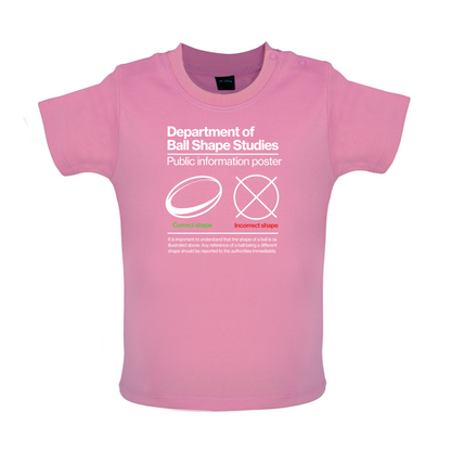 Rugby Ball Shape Baby T Shirt