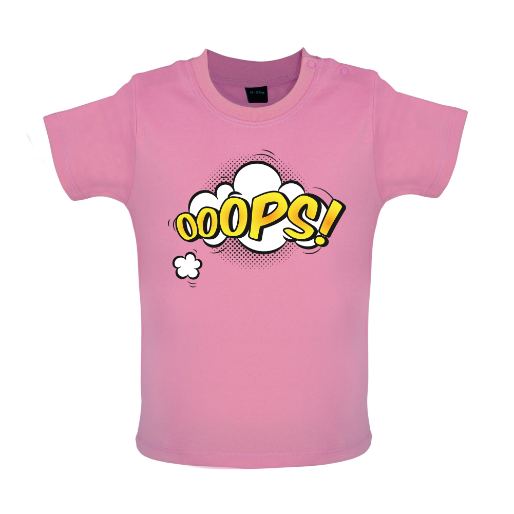 Oops! Word Art Baby T Shirt