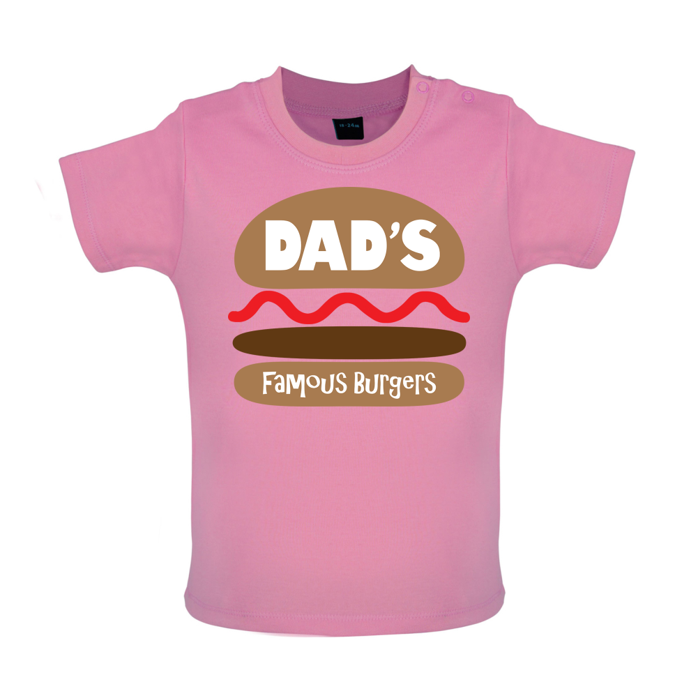 Dad's Famous Burgers Baby T Shirt