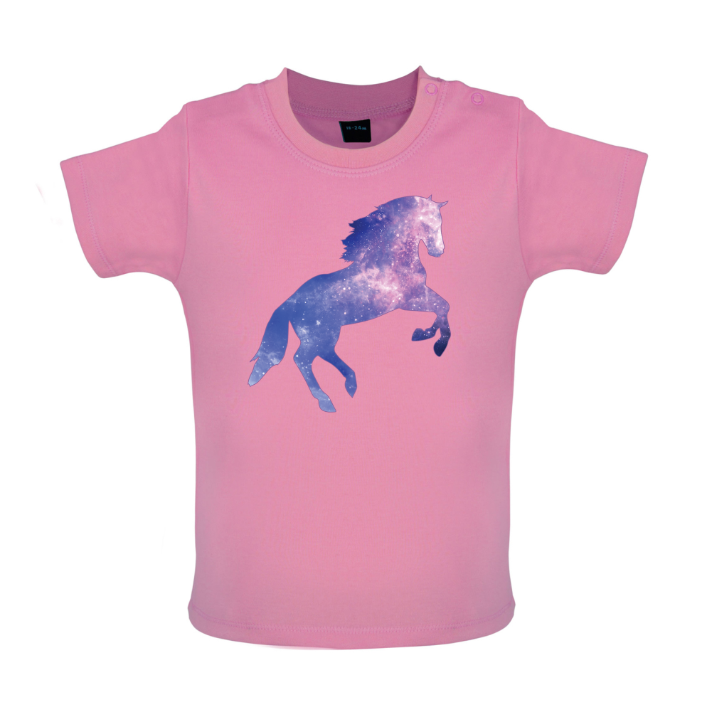 Galaxy Horse Baby T Shirt
