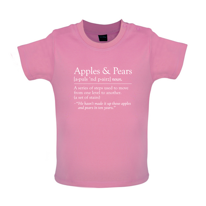 Apples & Pears Defenition  Baby T Shirt