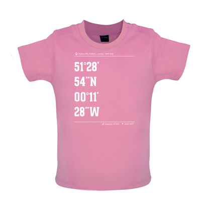 Stadium Coordinates The Blues Baby T Shirt