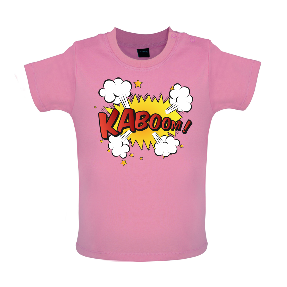 Kaboom! Word Art Baby T Shirt