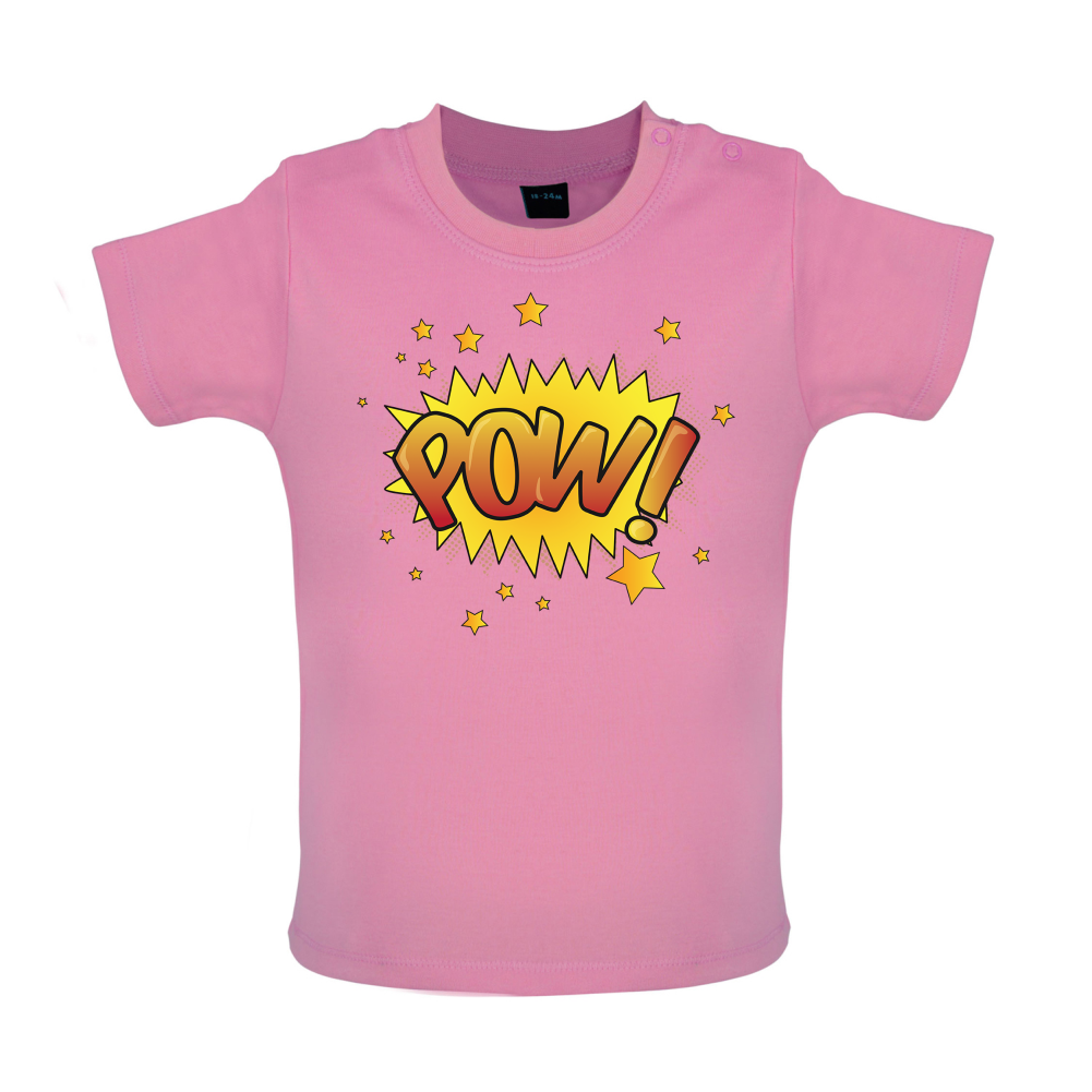 Pow! Word Art Baby T Shirt