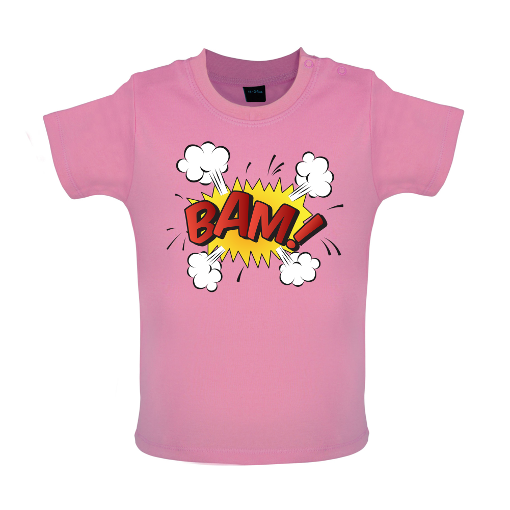 Bam! Word Art Baby T Shirt