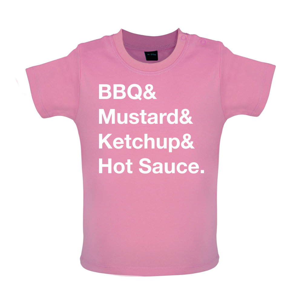 BBQ & Mustart & Ketchup Baby T Shirt