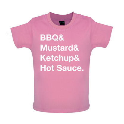 BBQ & Mustart & Ketchup Baby T Shirt