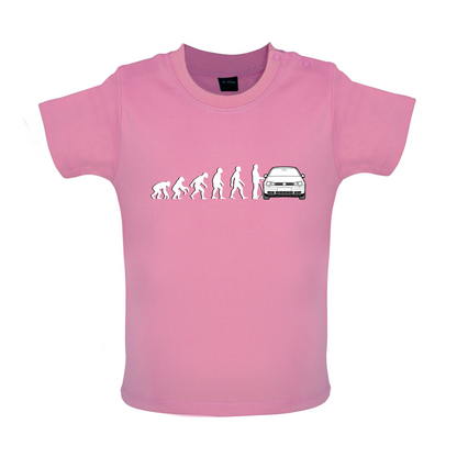 Evolution of Man Mk4 Golf Driver Baby T Shirt