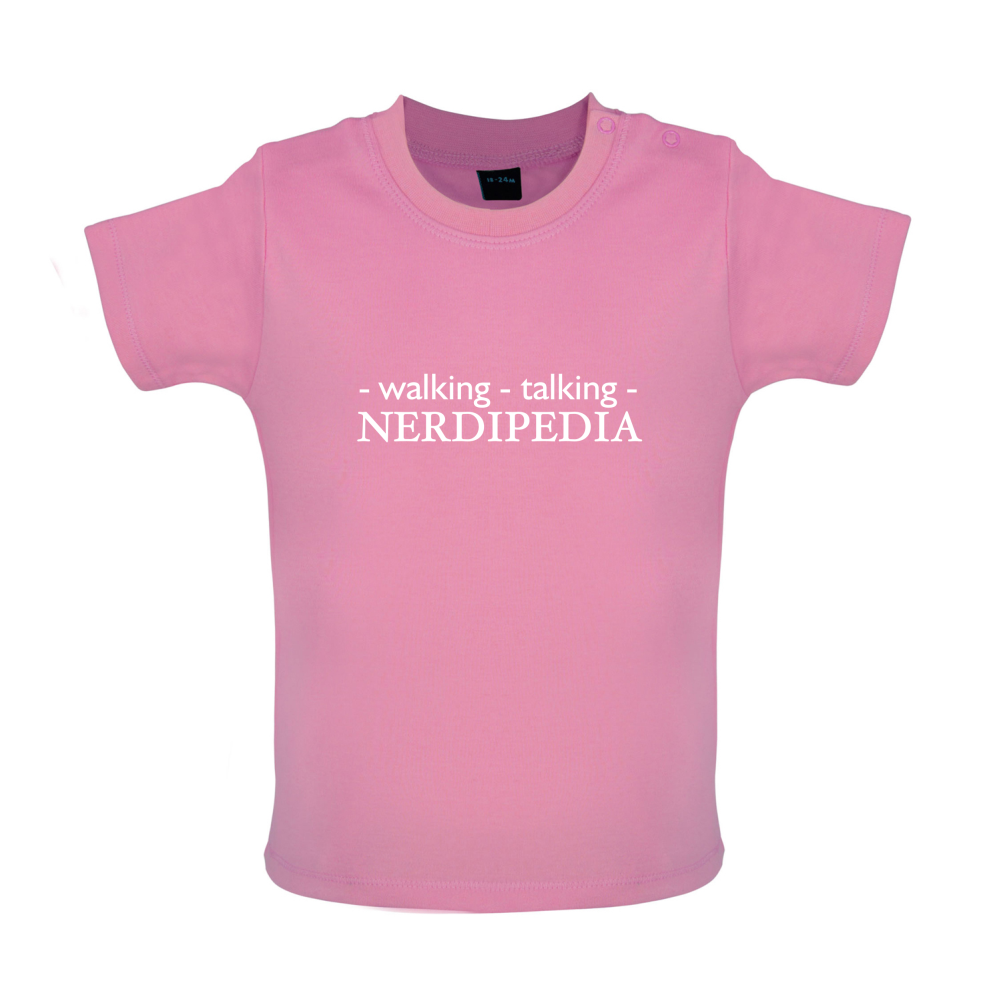 Walking Talking NERDIPEDIA Baby T Shirt