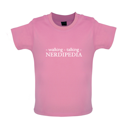 Walking Talking NERDIPEDIA Baby T Shirt