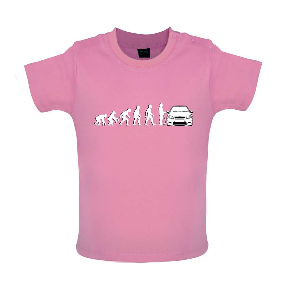 Evolution of Man Saxo Driver Baby T Shirt