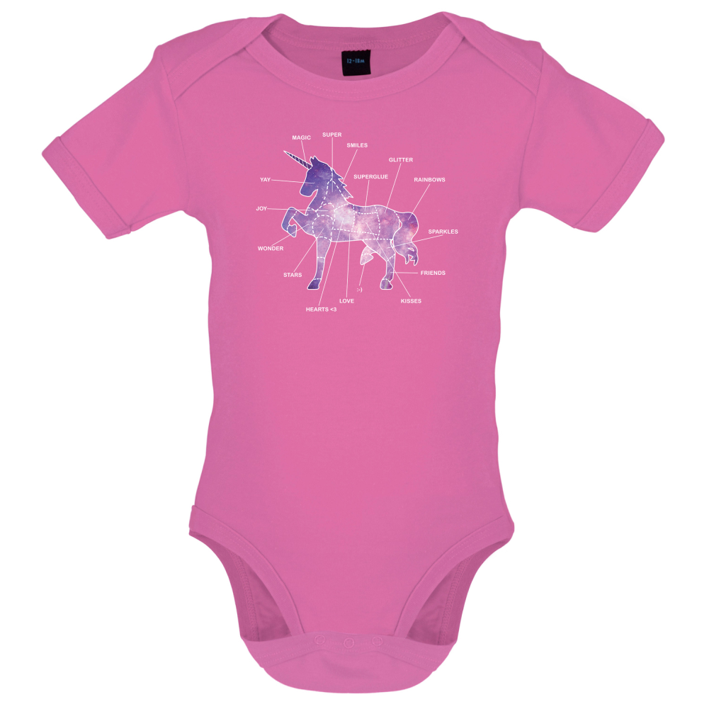 Unicorn Butchers Diagram Baby T Shirt