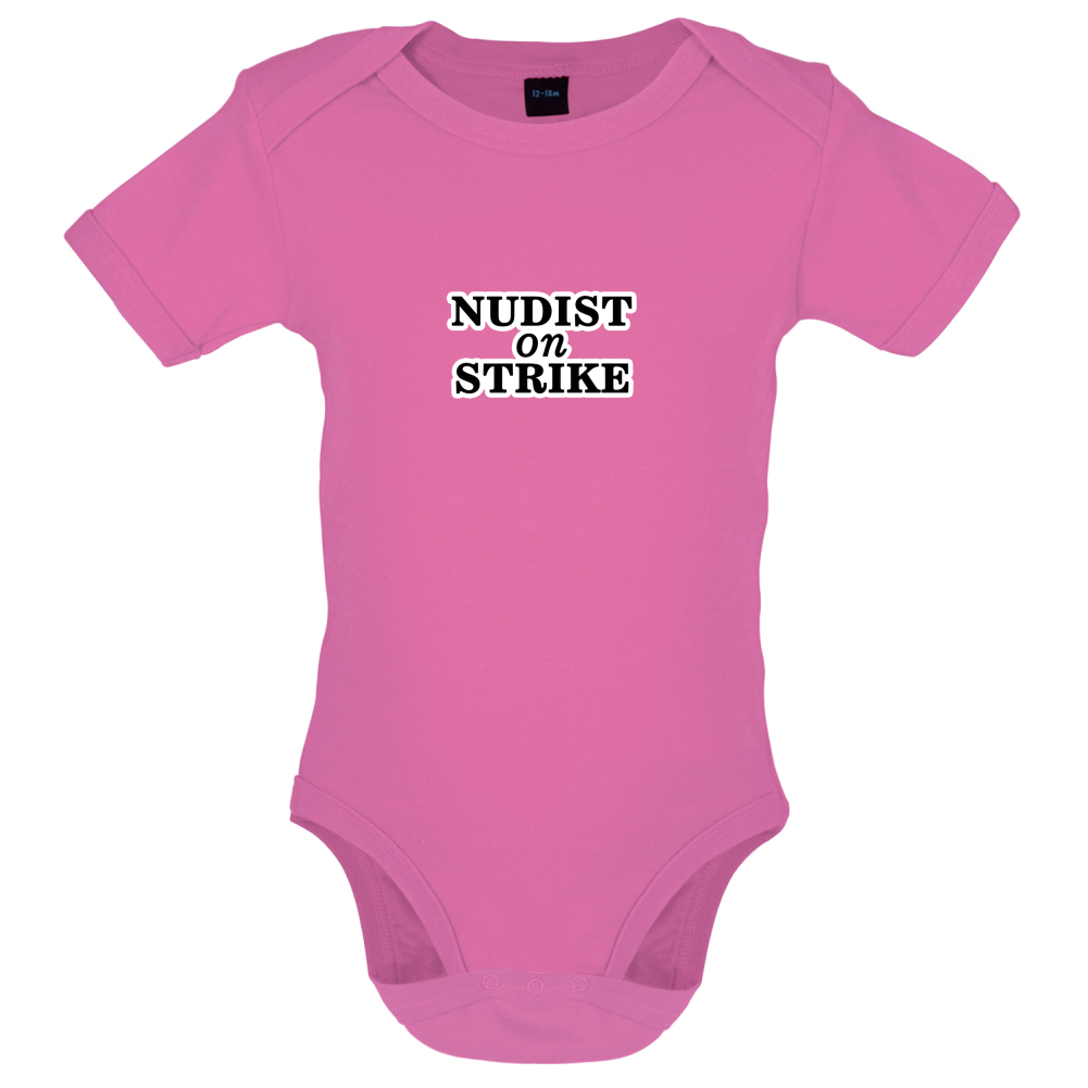 Nudist On Strike Baby T Shirt