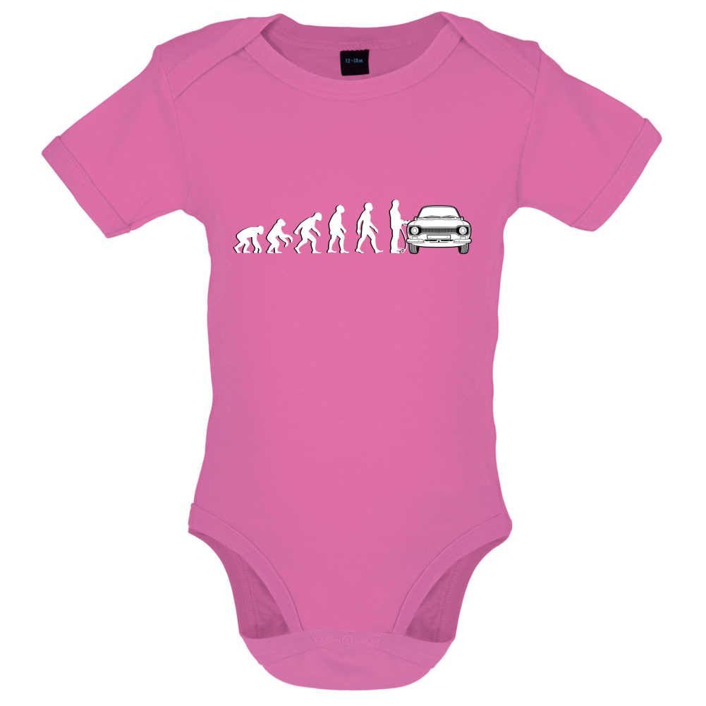 Evolution of Man Mk1 Escort Driver Baby T Shirt