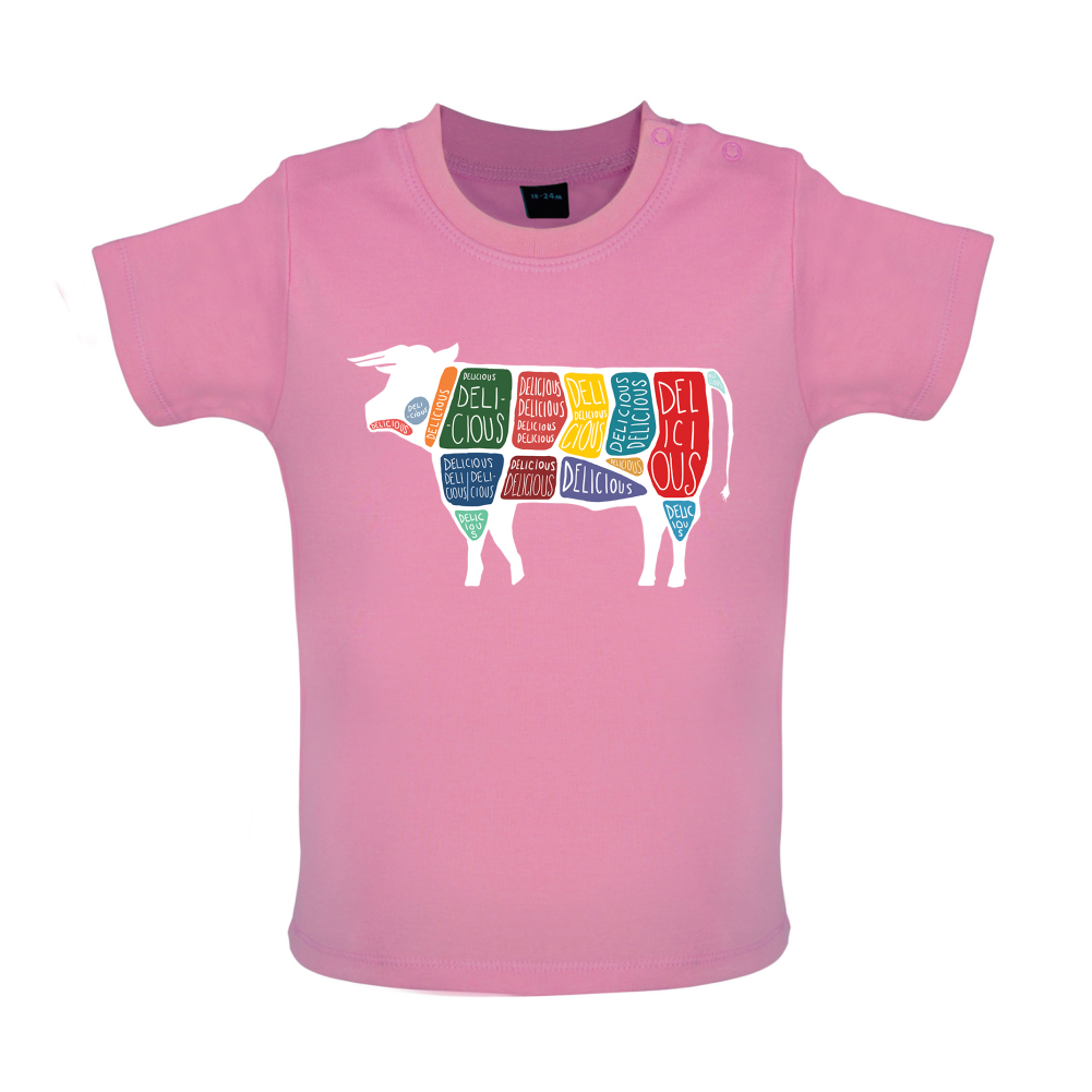 Delicious Cow Baby T Shirt