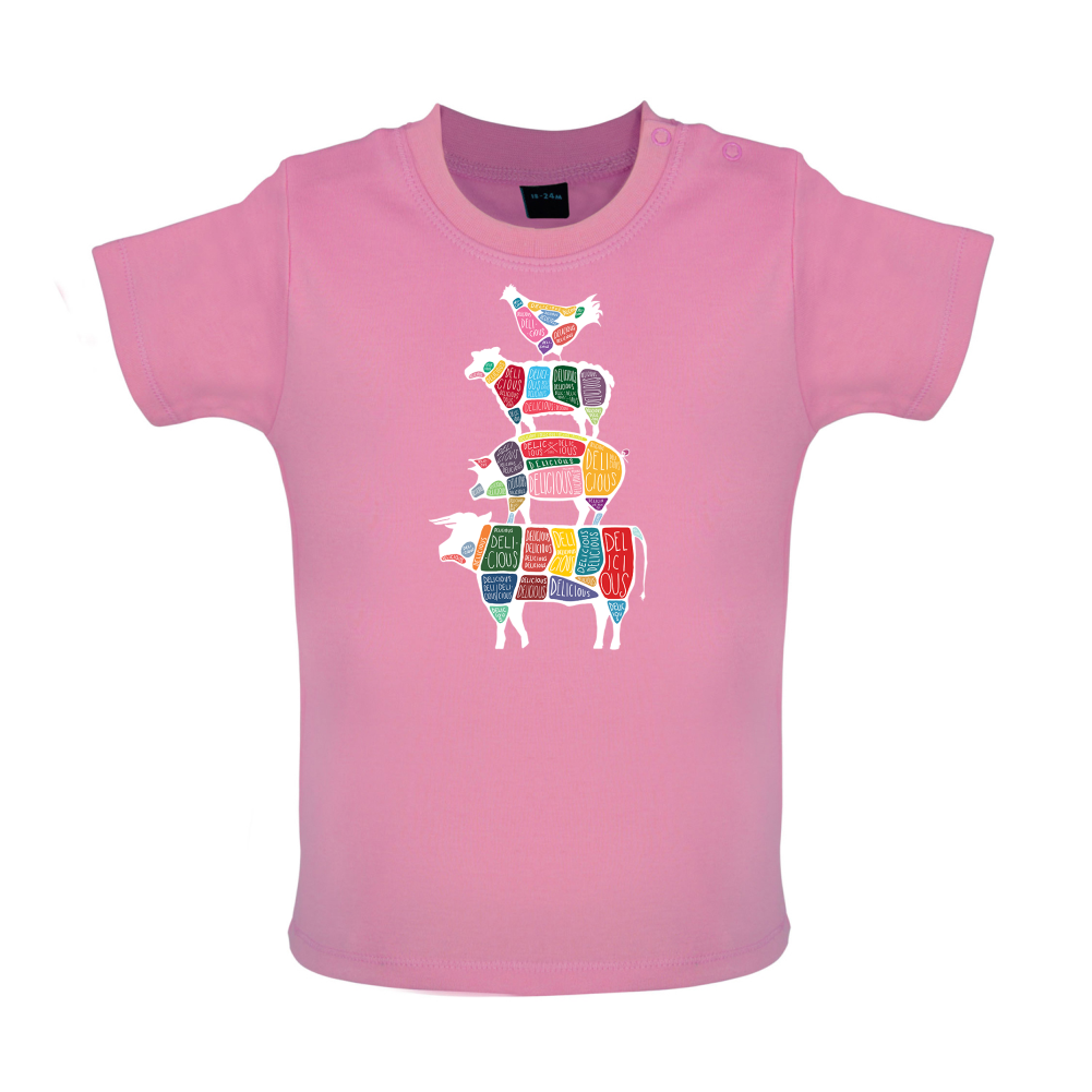 Meat Stack Diagram Baby T Shirt