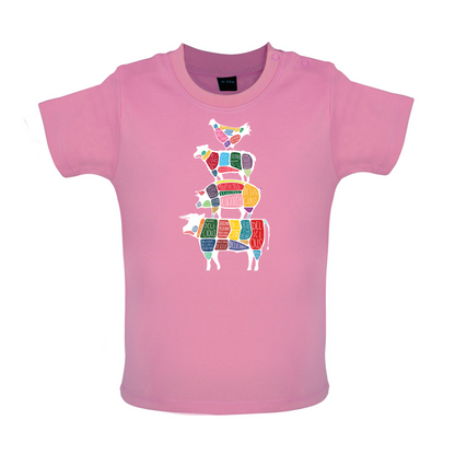 Meat Stack Diagram Baby T Shirt