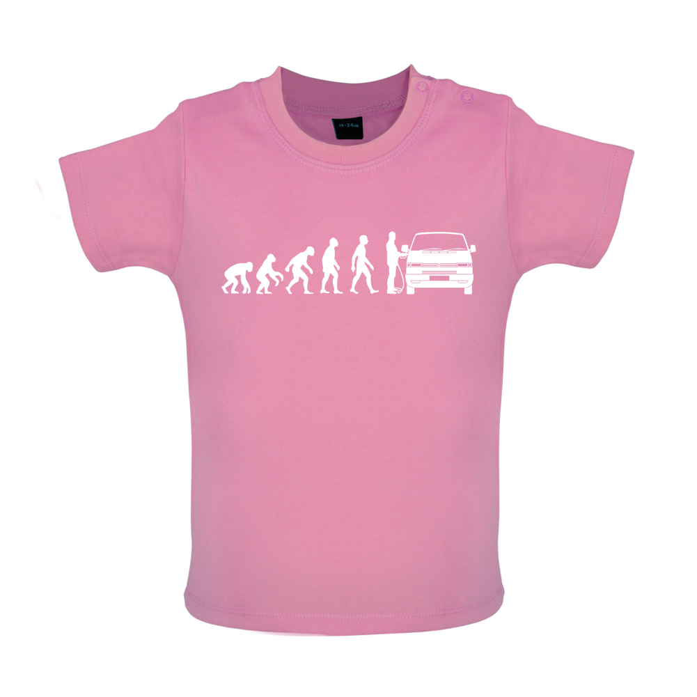 Evolution of Man T4 Campervan Baby T Shirt