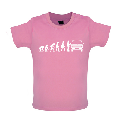 Evolution of Man T3 - T25 Campervan Baby T Shirt