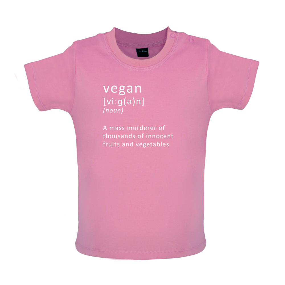 Funny Definition Vegan Baby T Shirt