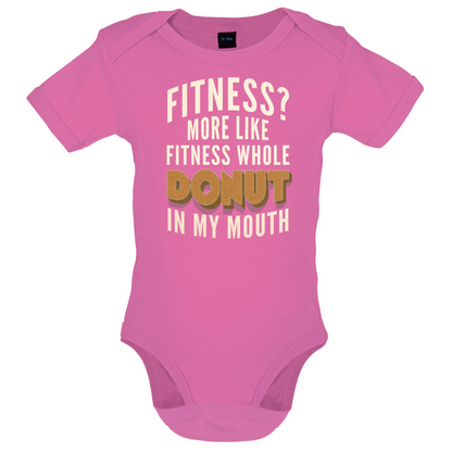 Fitness Donut In My Mouth Baby T Shirt