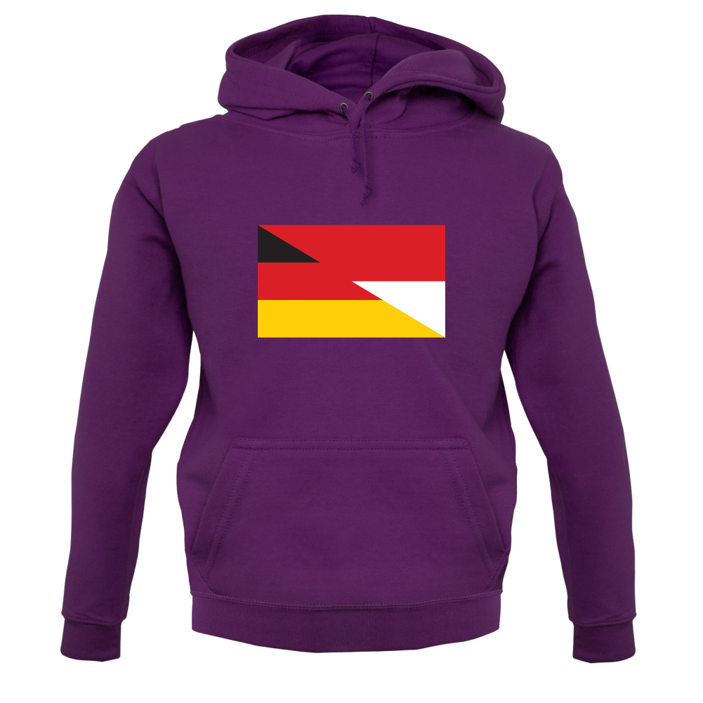 Half German Half Polish Flag T Shirt