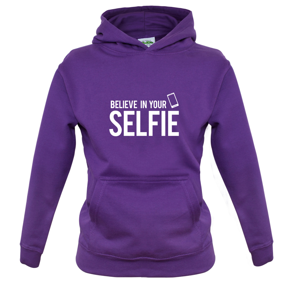 Believe In Your Selfie Kids T Shirt