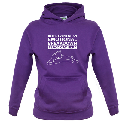 Emotional Breadown Place Cat Here Kids T Shirt