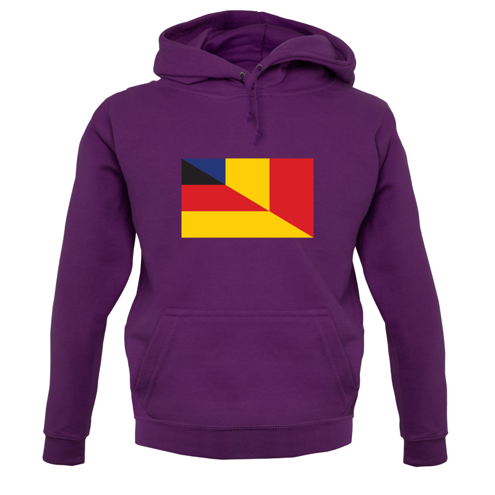 Half German Half Romanian Flag T Shirt