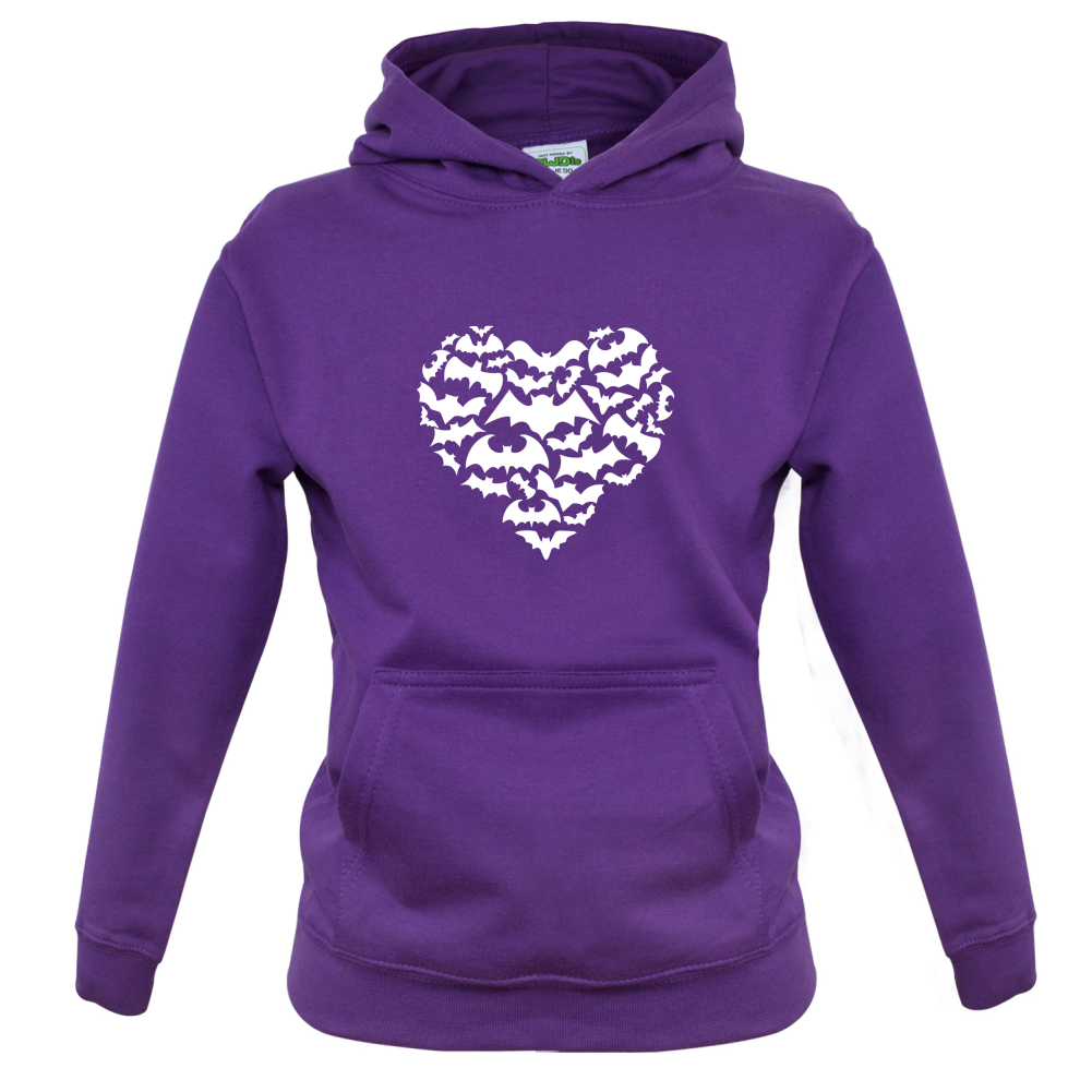 Love Heart Bats Kids T Shirt