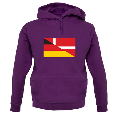 Half German Half Danish Flag T Shirt