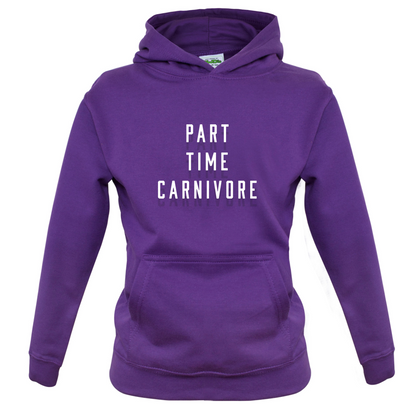 Part Time Carnivore Kids T Shirt
